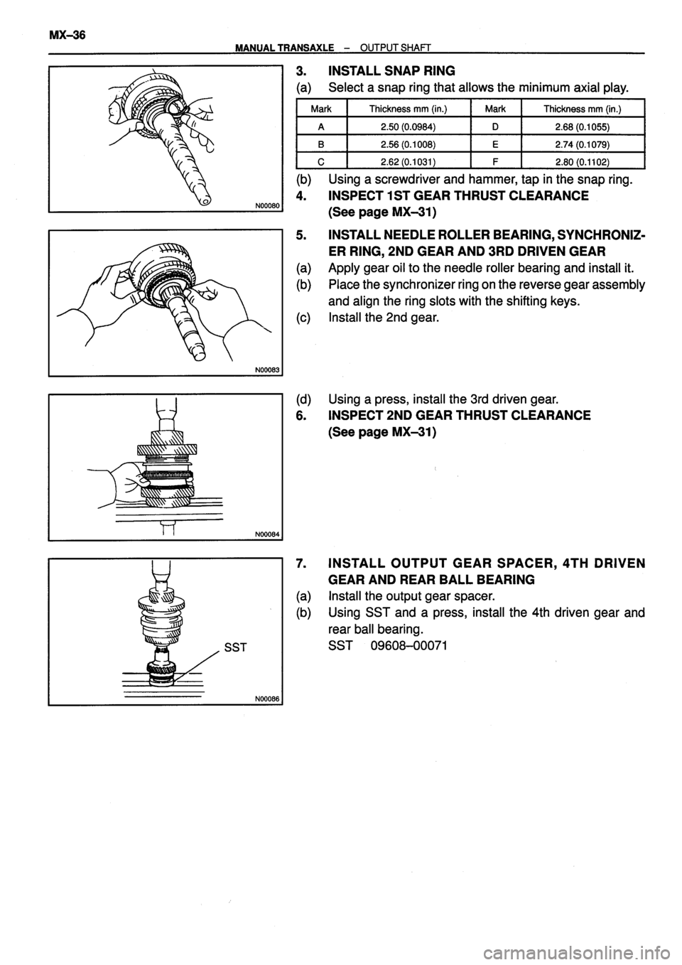 TOYOTA VERSO 1999  Repair Manual 