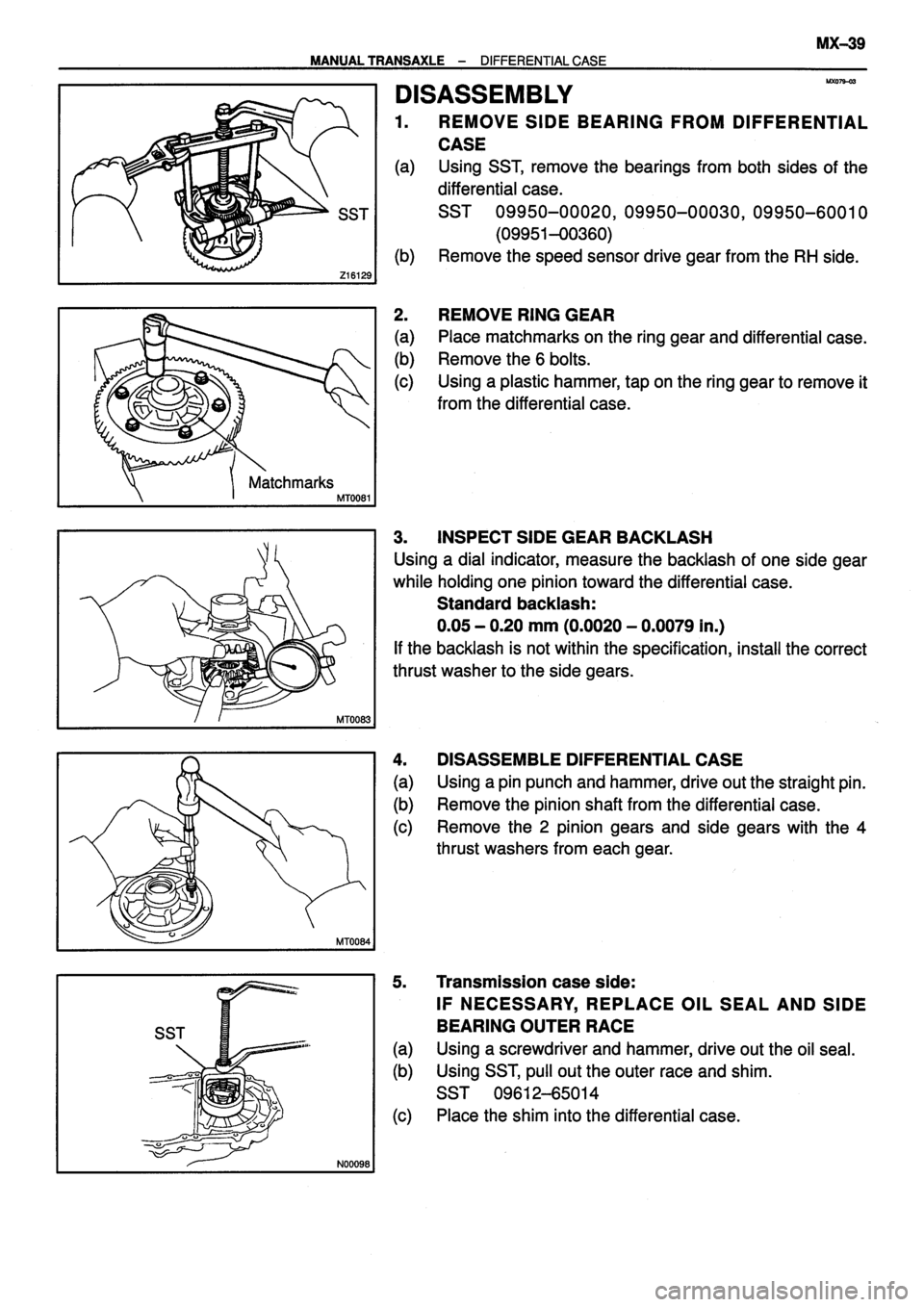 TOYOTA VERSO 1999  Repair Manual 