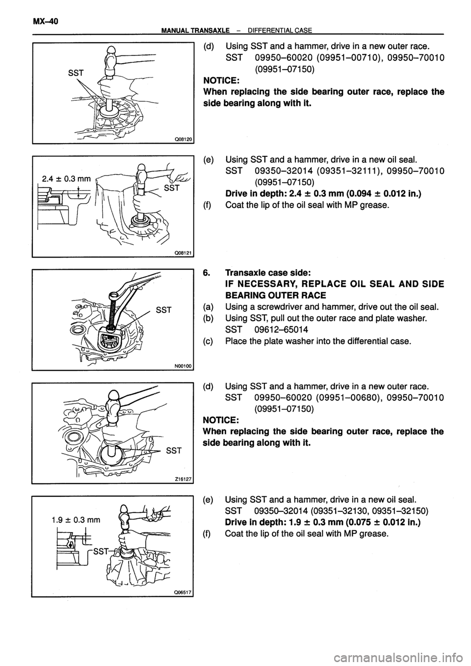 TOYOTA VERSO 1999  Repair Manual 