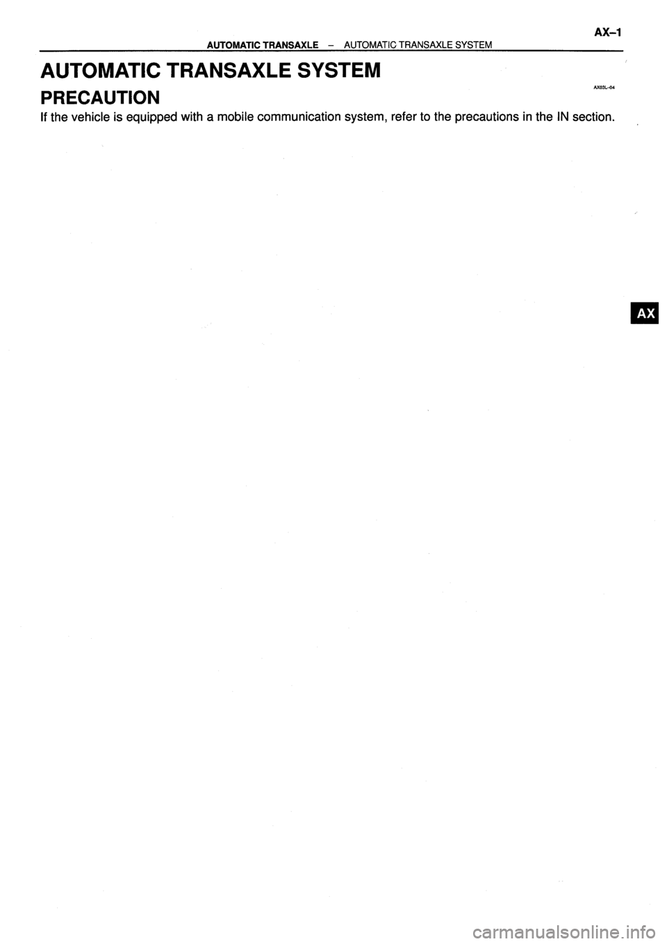TOYOTA VERSO 1999  Repair Manual 