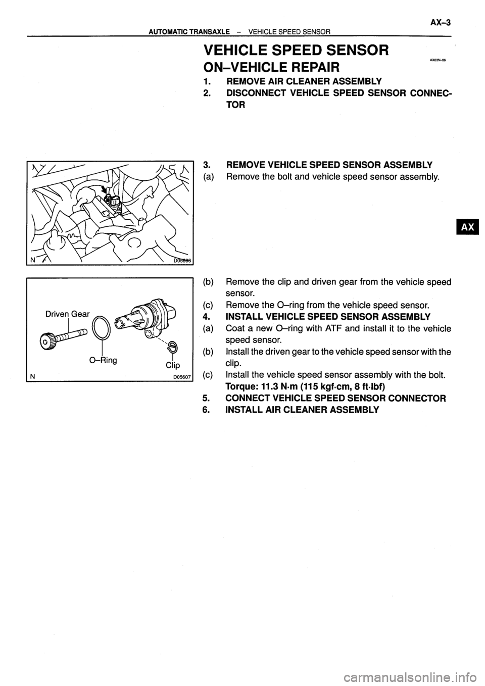 TOYOTA VERSO 1999  Repair Manual 