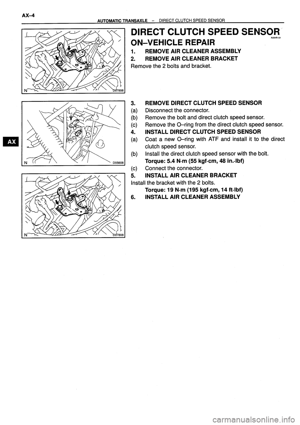 TOYOTA VERSO 1999  Repair Manual 