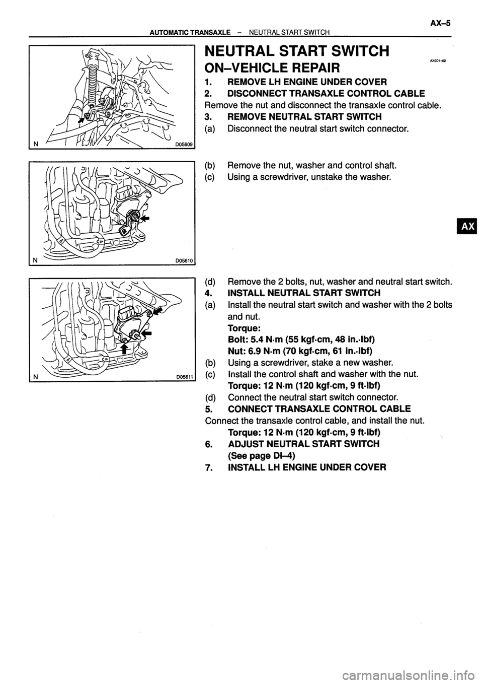 TOYOTA VERSO 1999  Repair Manual 