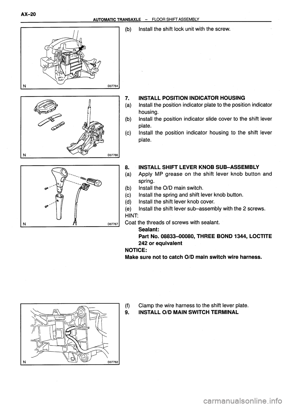 TOYOTA VERSO 1999  Repair Manual 