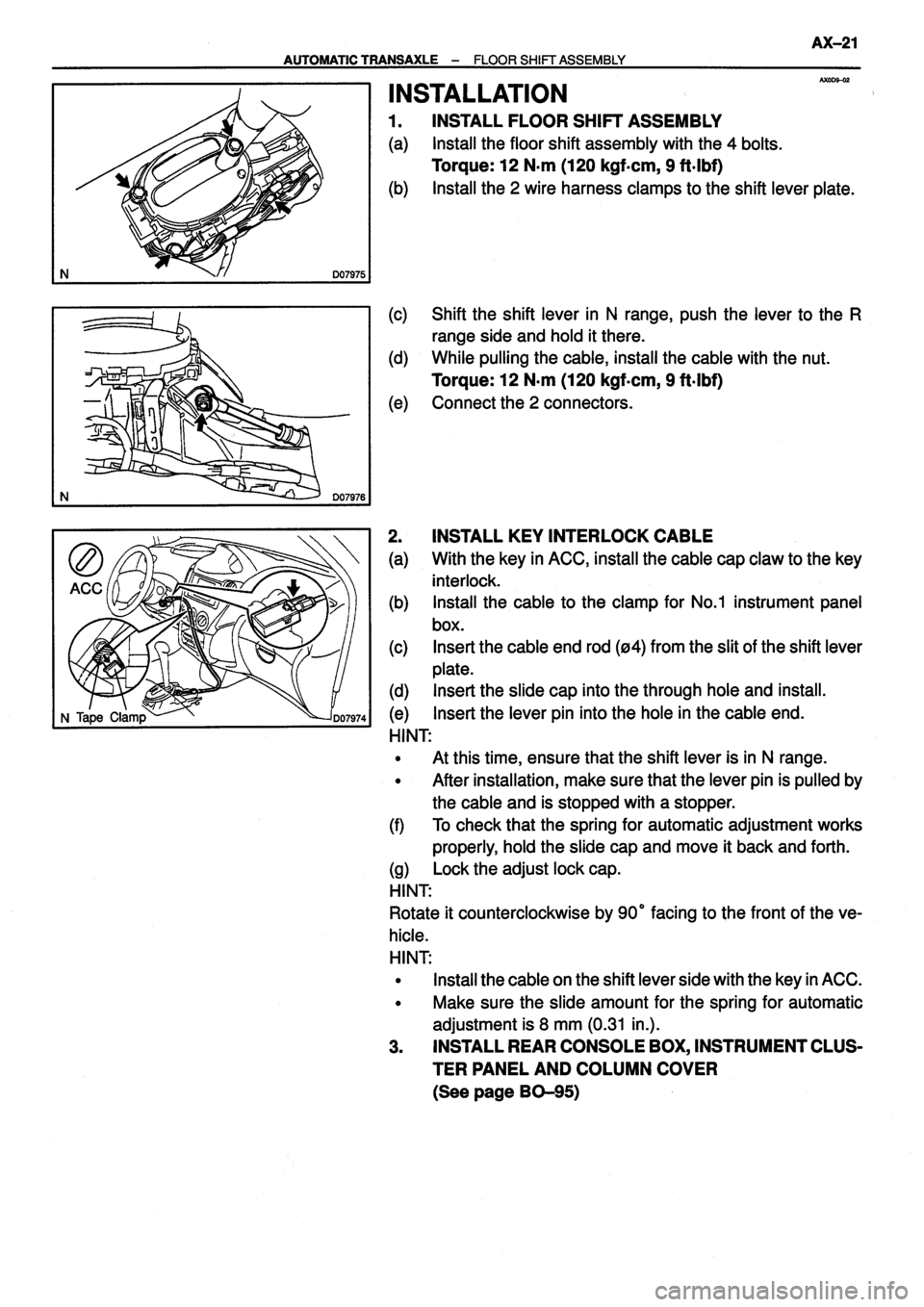 TOYOTA VERSO 1999  Repair Manual 