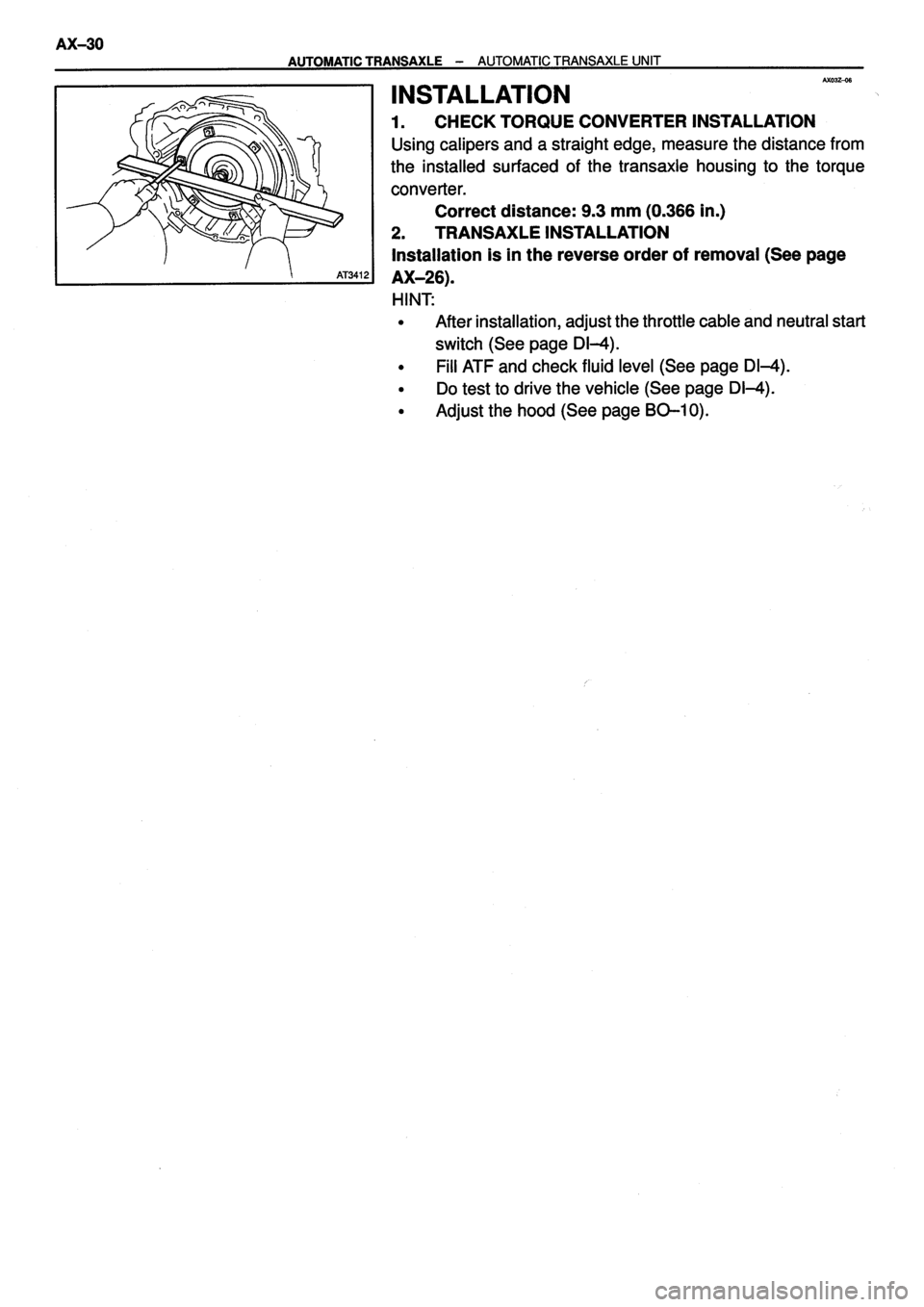 TOYOTA VERSO 1999  Repair Manual 