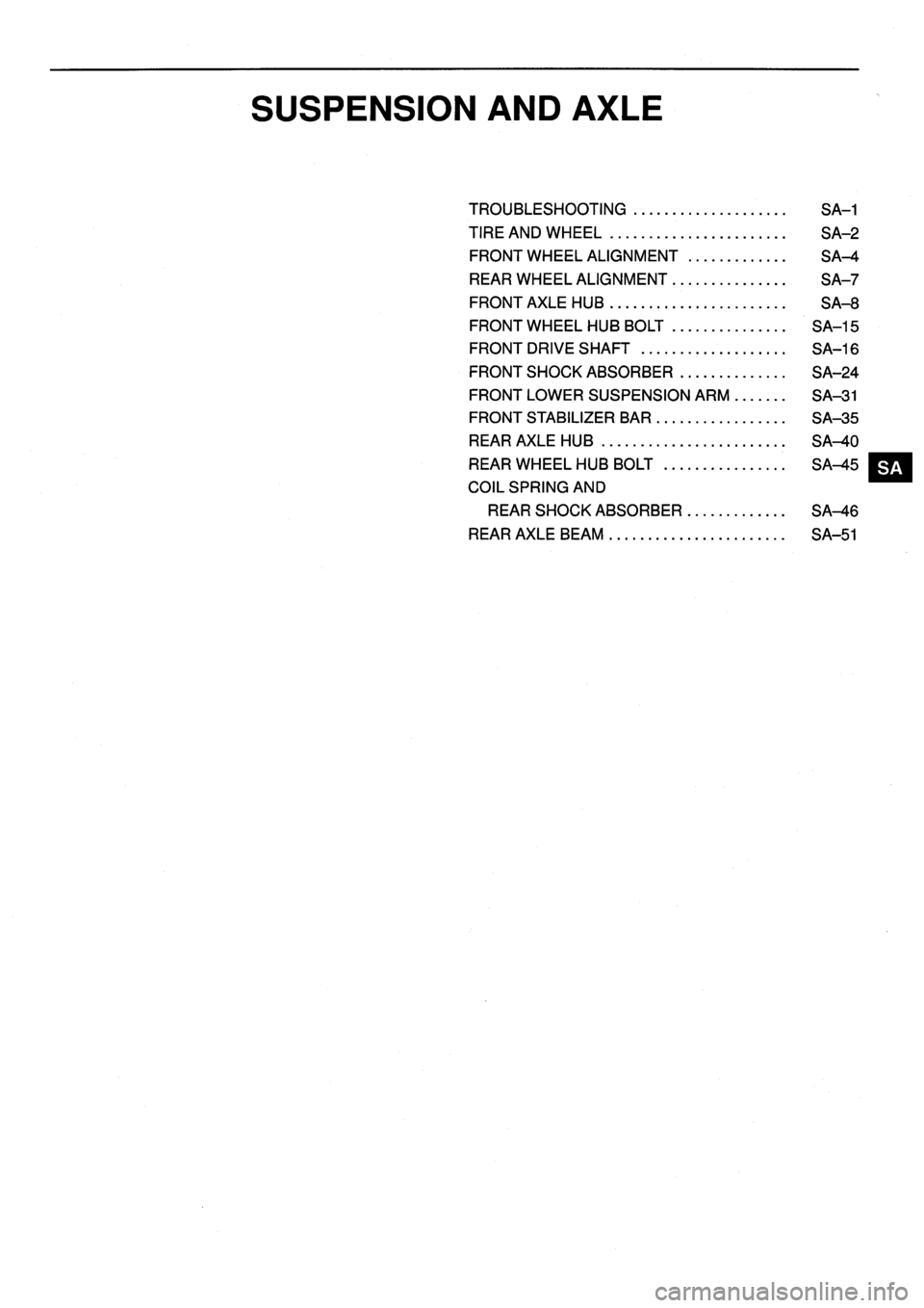 TOYOTA VERSO 1999  Repair Manual 