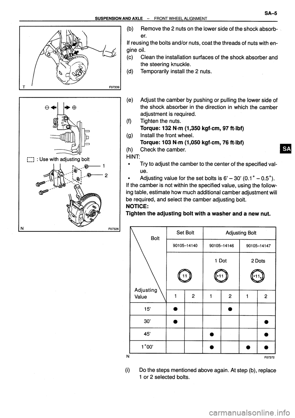 TOYOTA VERSO 1999  Repair Manual 