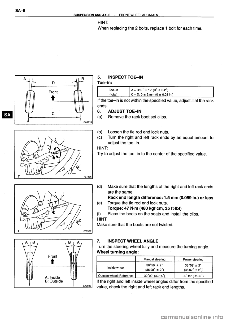 TOYOTA VERSO 1999  Repair Manual 