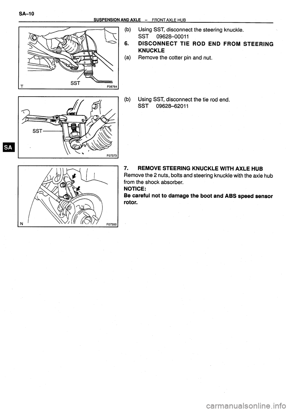 TOYOTA VERSO 1999  Repair Manual 