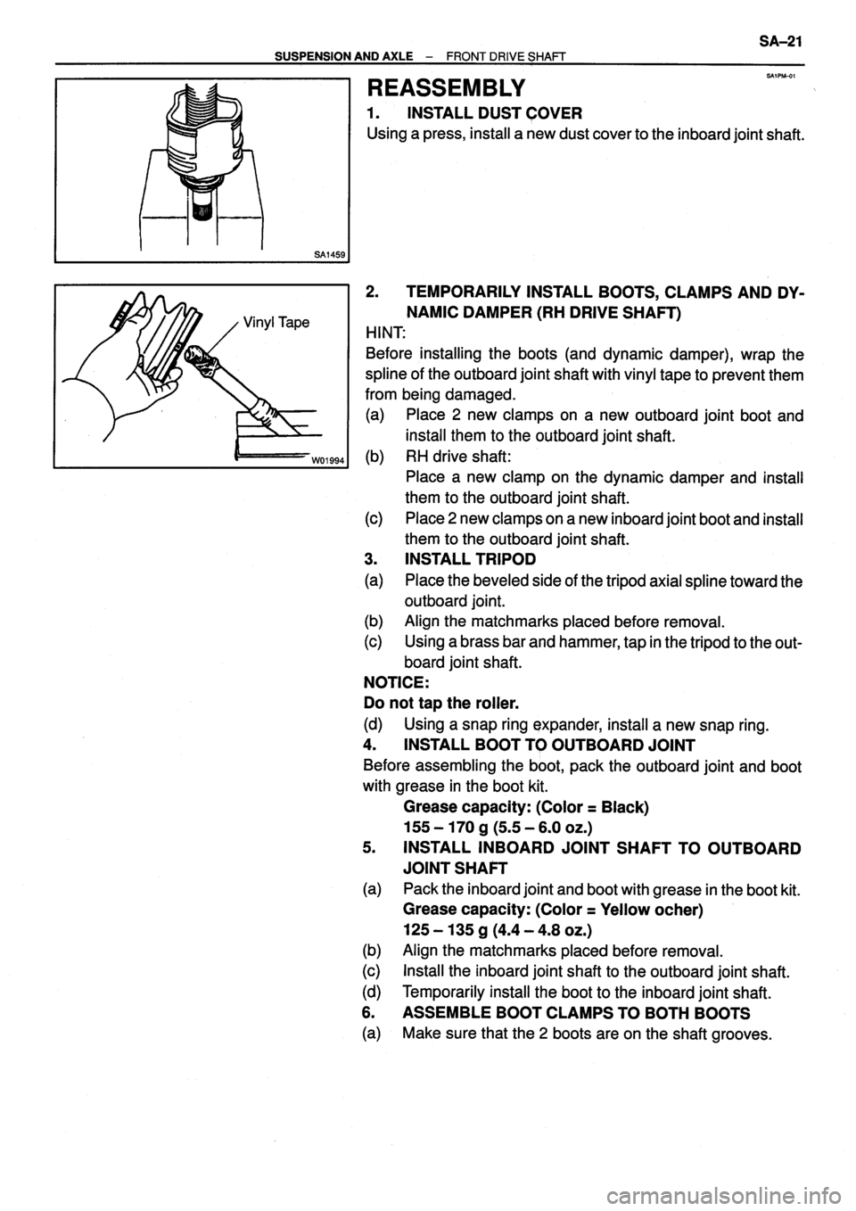 TOYOTA VERSO 1999  Repair Manual 