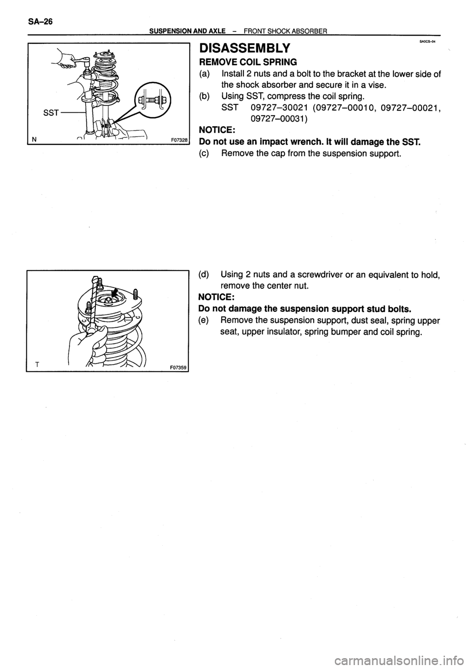 TOYOTA VERSO 1999  Repair Manual 