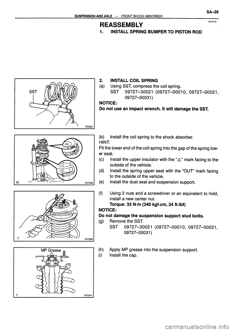 TOYOTA VERSO 1999  Repair Manual 