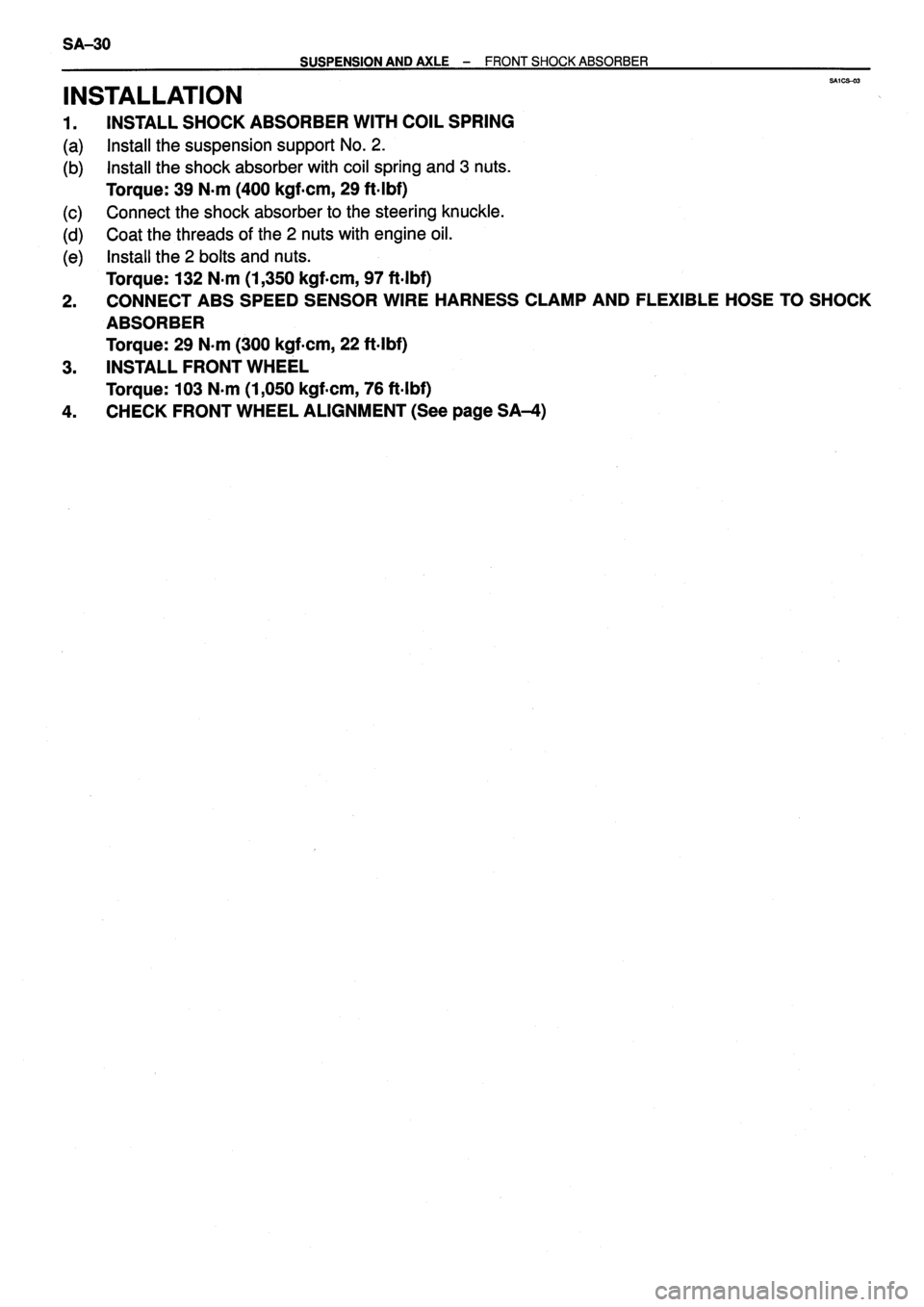 TOYOTA VERSO 1999  Repair Manual 