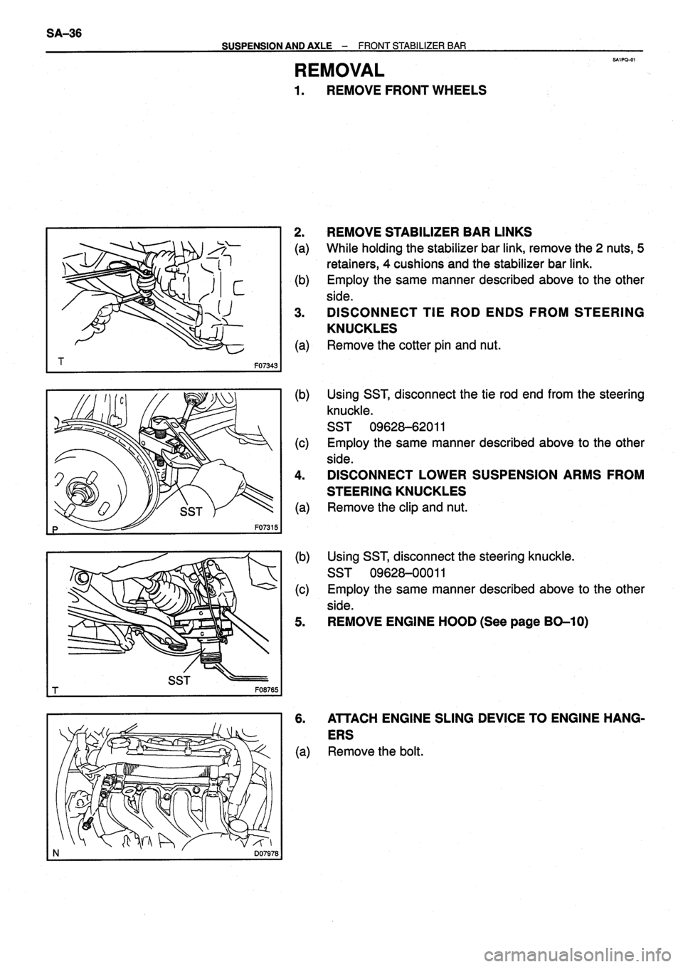 TOYOTA VERSO 1999  Repair Manual 