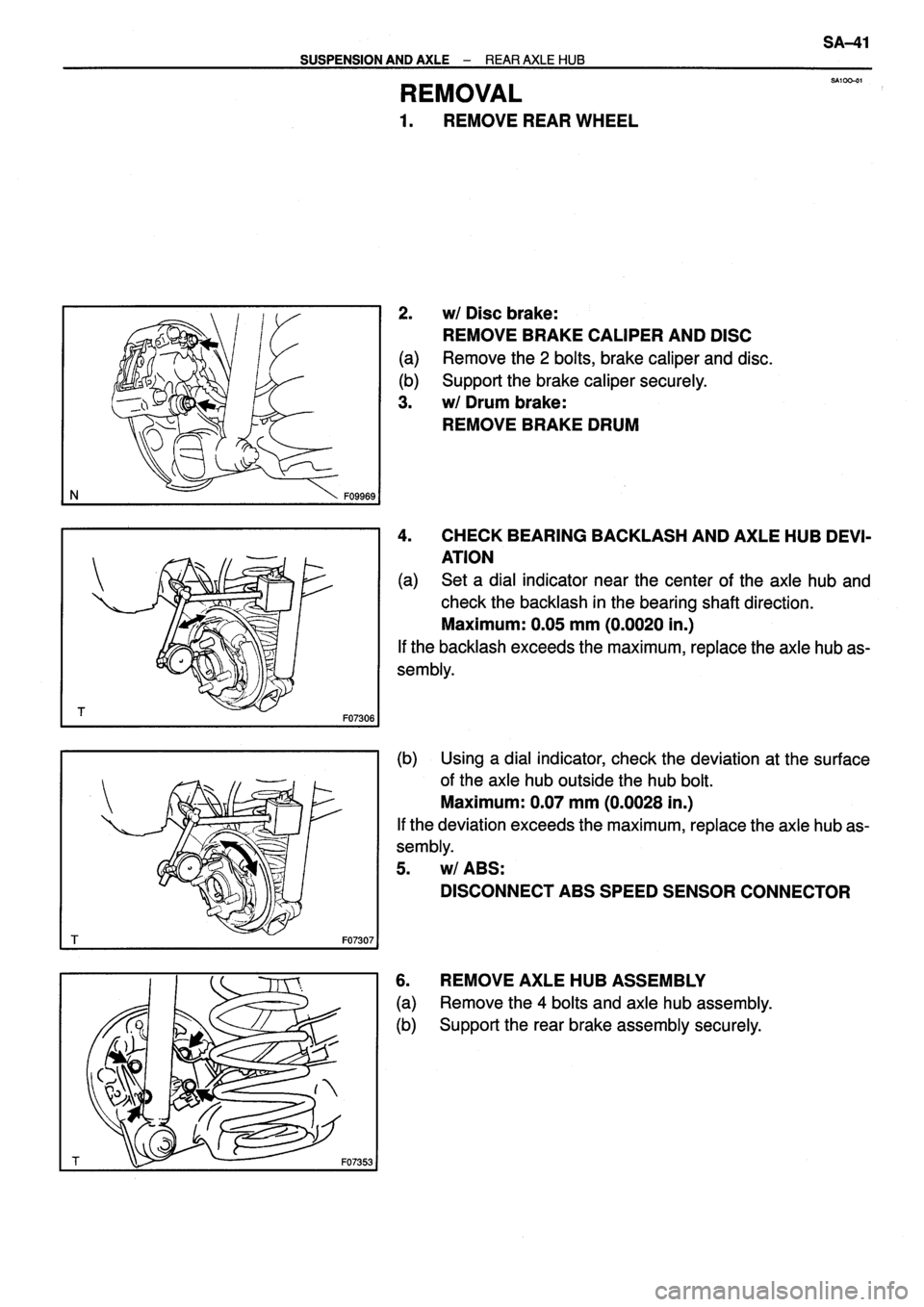 TOYOTA VERSO 1999  Repair Manual 