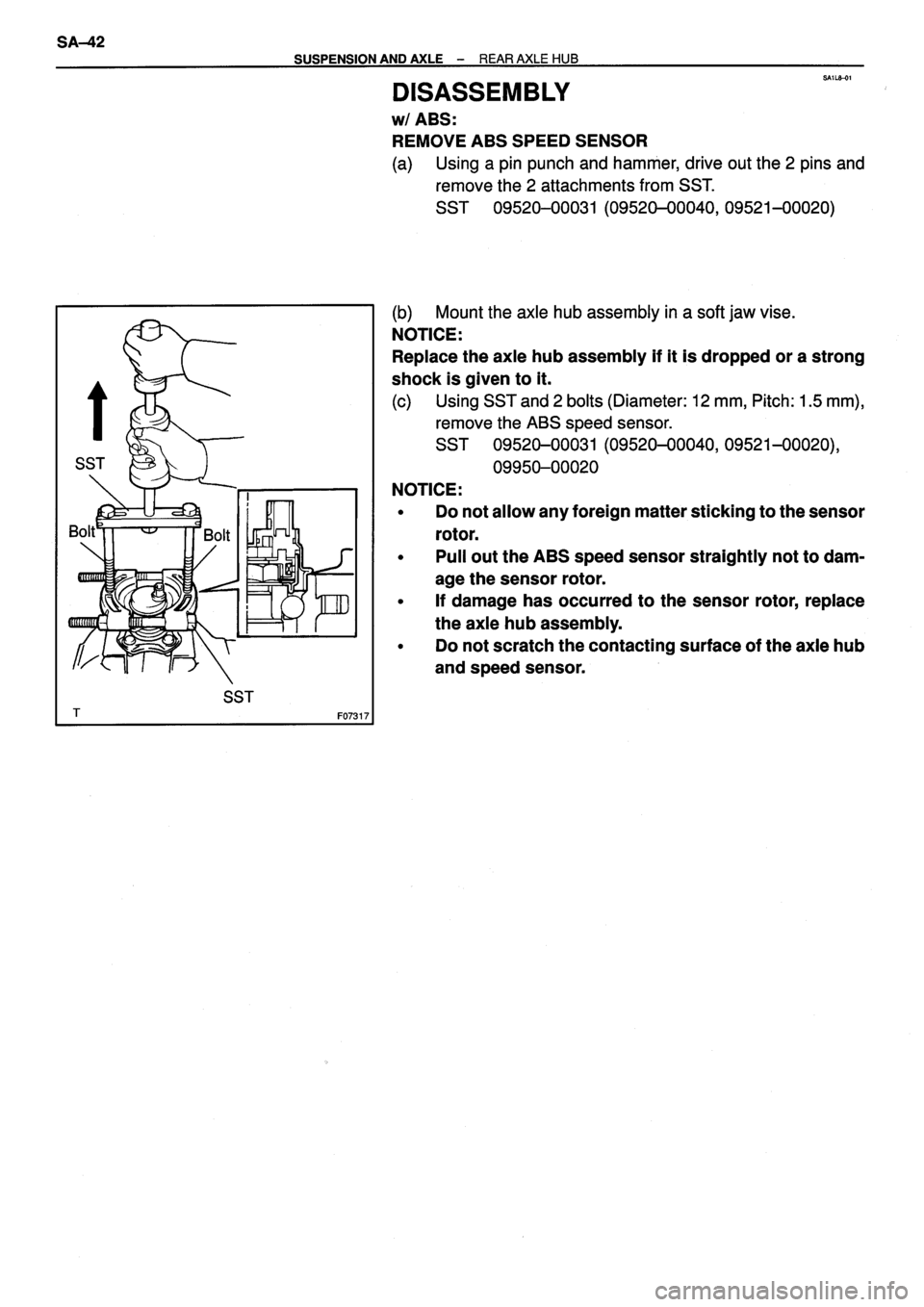 TOYOTA VERSO 1999  Repair Manual 