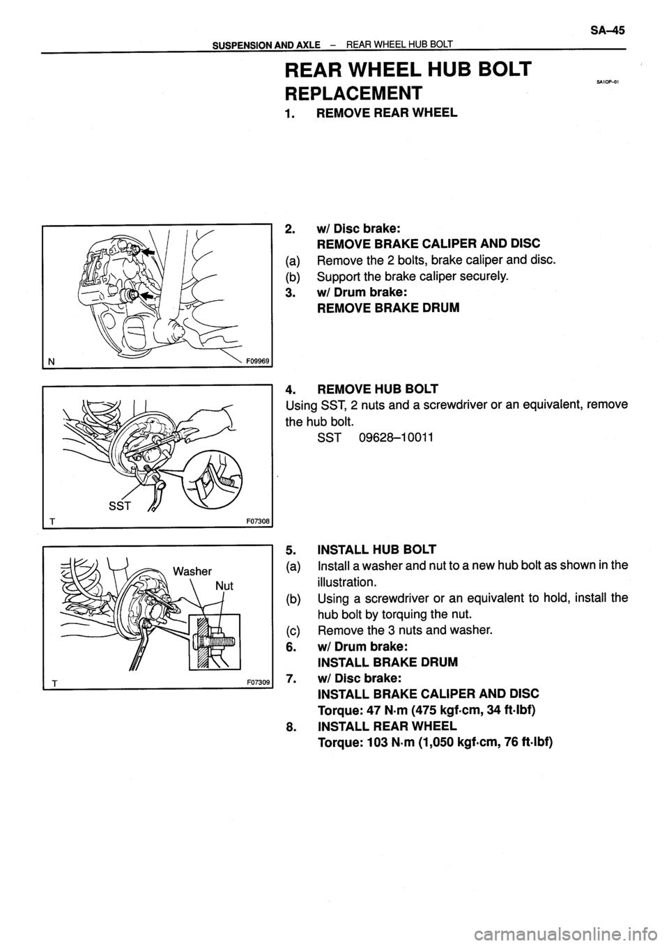 TOYOTA VERSO 1999  Repair Manual 