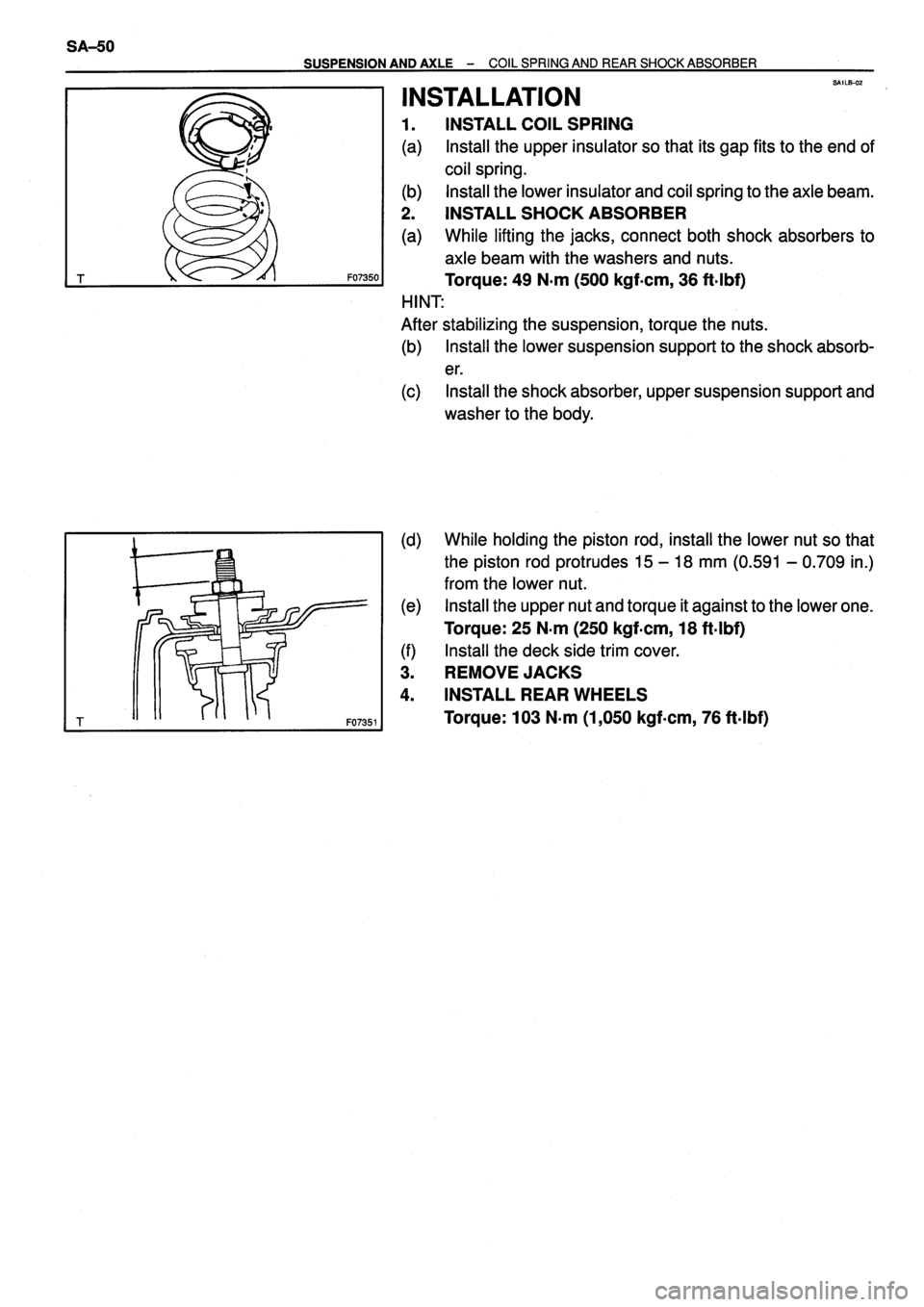 TOYOTA VERSO 1999  Repair Manual 