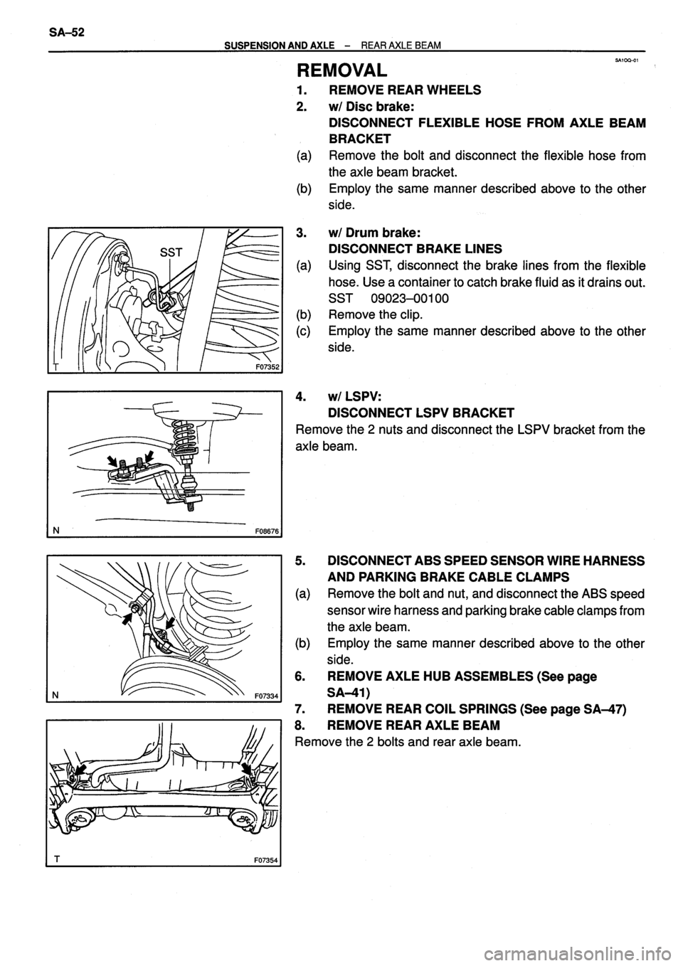 TOYOTA VERSO 1999  Repair Manual 