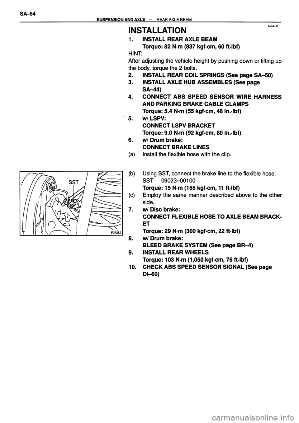 TOYOTA VERSO 1999  Repair Manual 