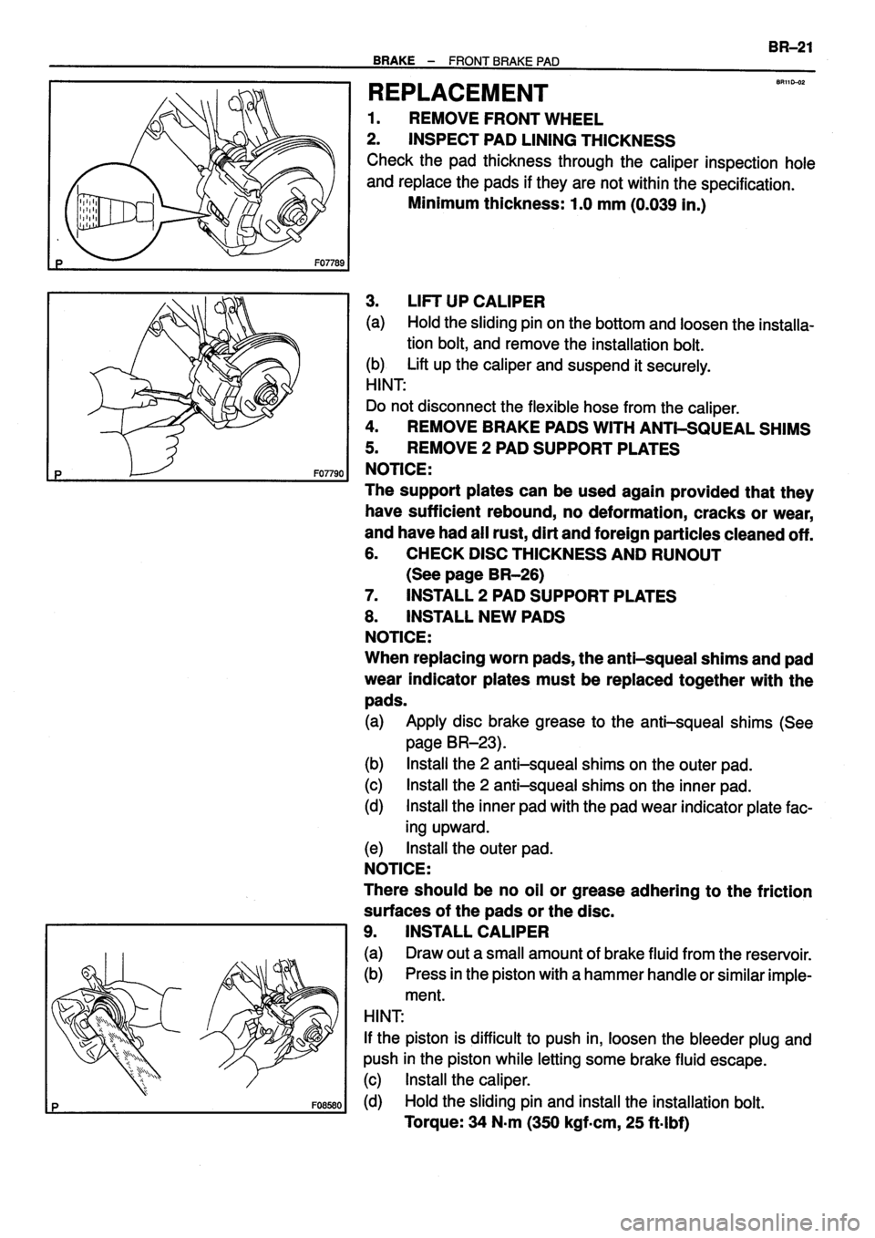 TOYOTA VERSO 1999  Repair Manual 