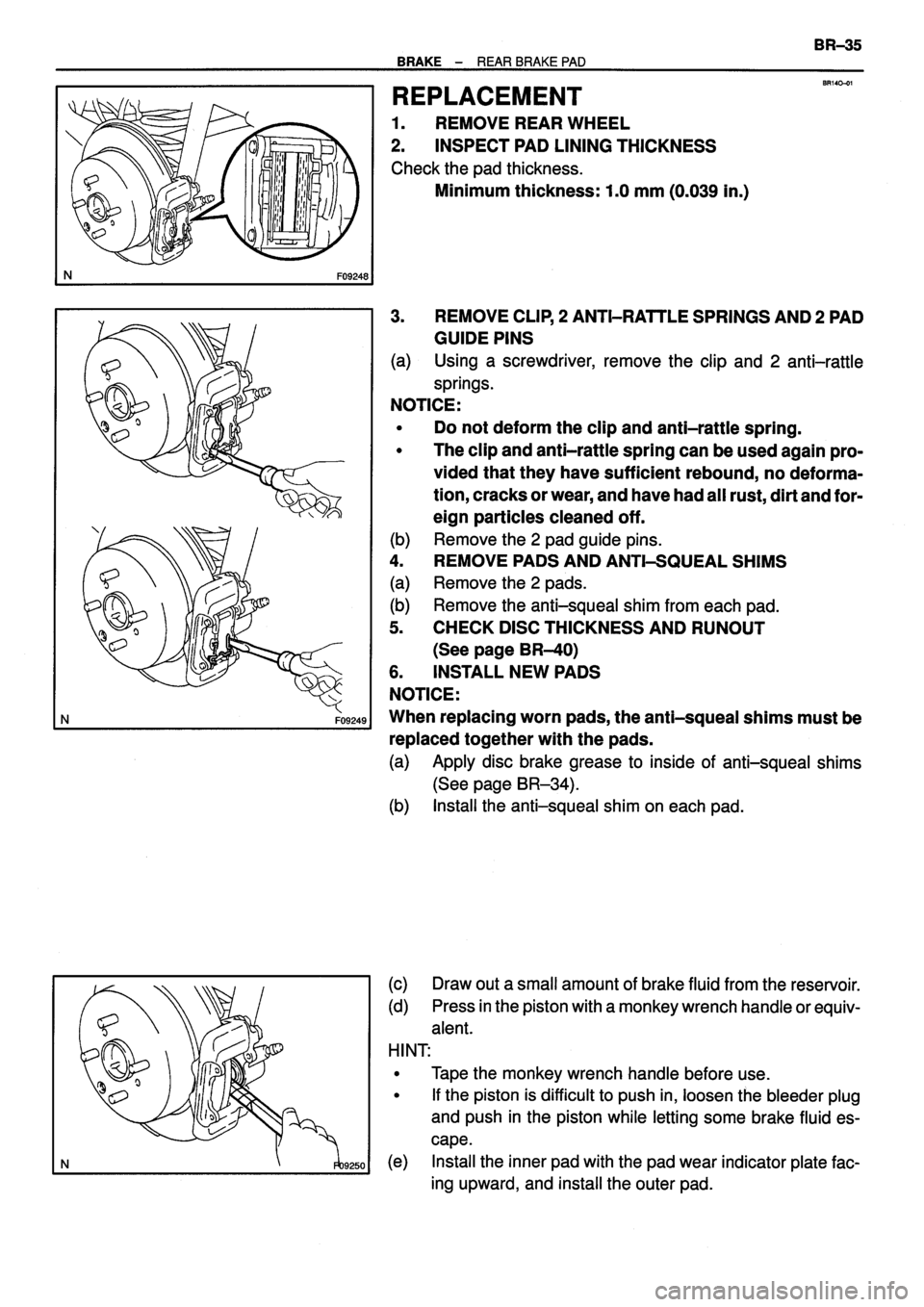 TOYOTA VERSO 1999  Repair Manual 