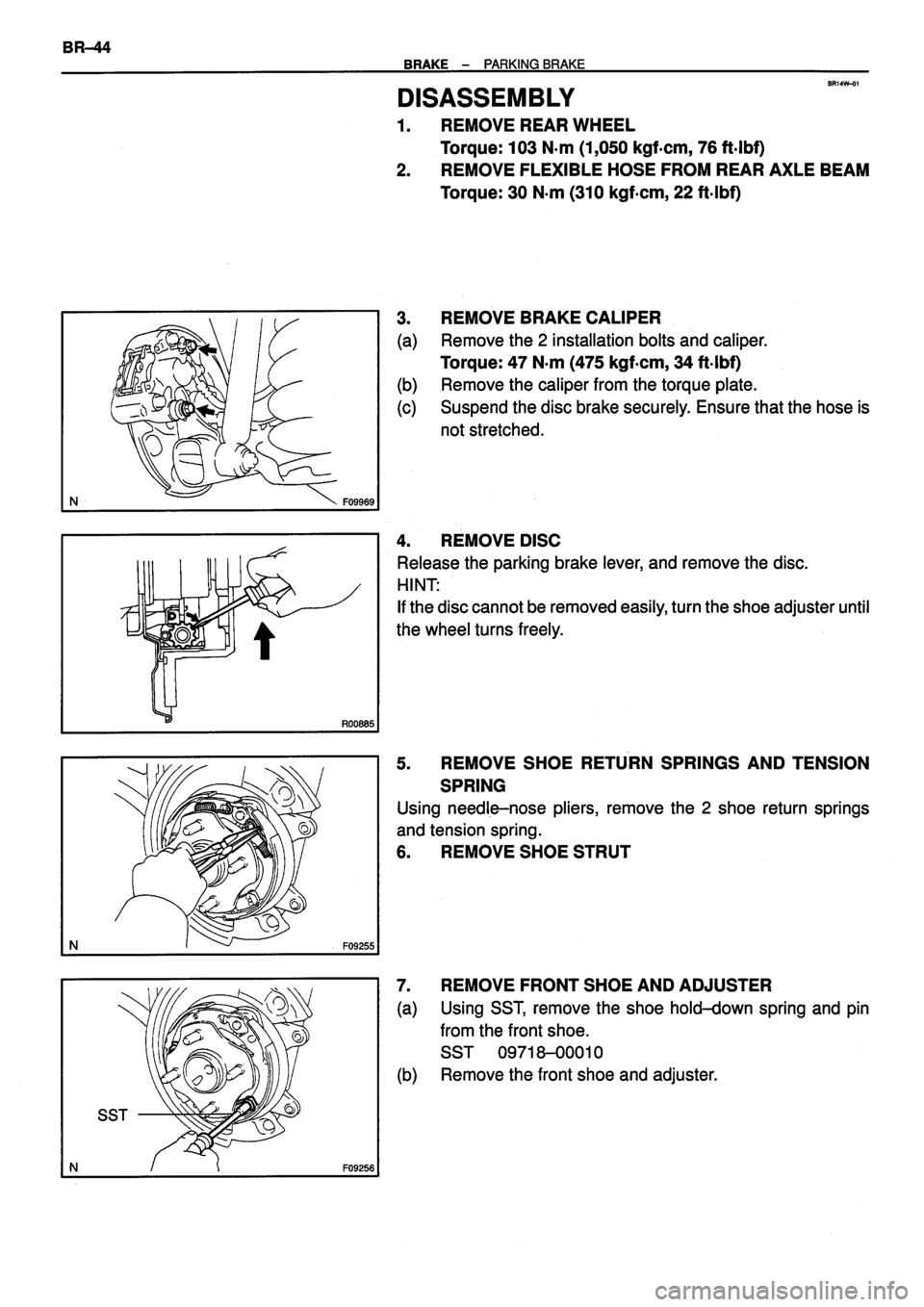 TOYOTA VERSO 1999  Repair Manual 