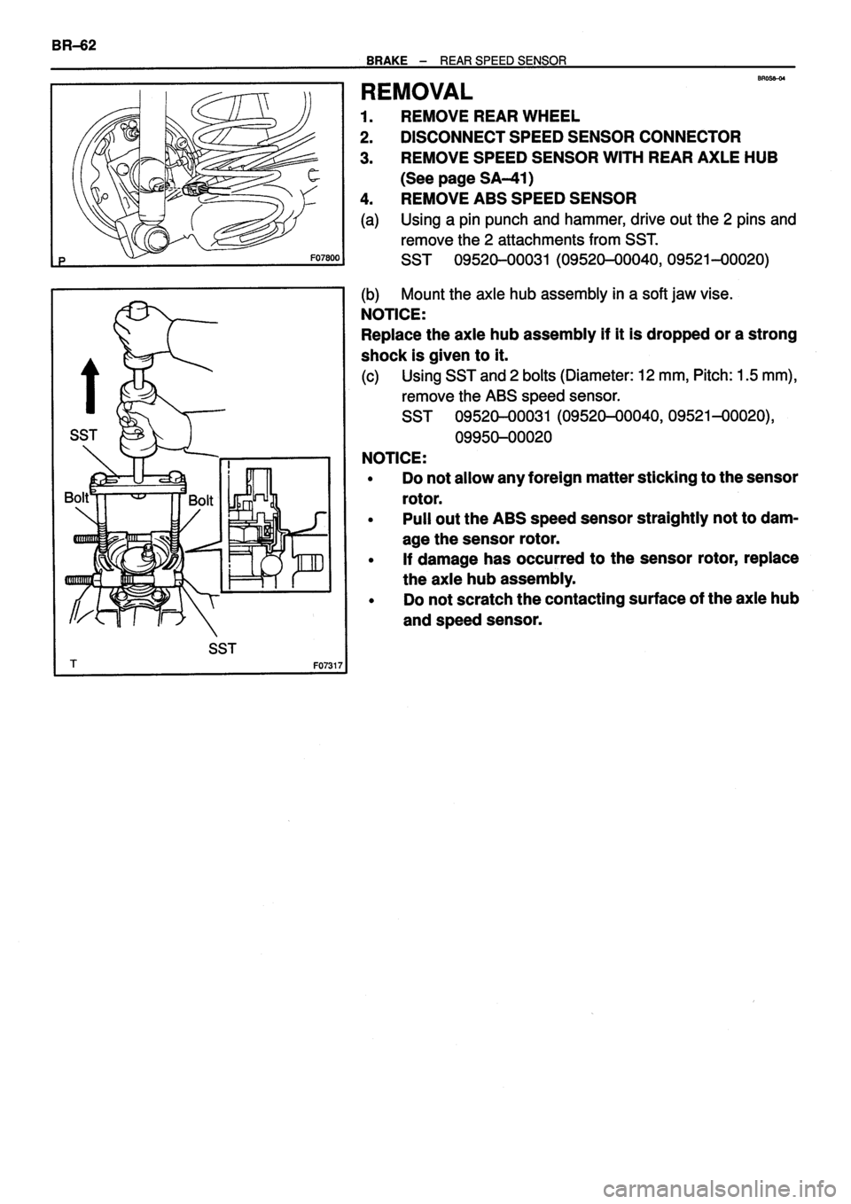 TOYOTA VERSO 1999  Repair Manual 
