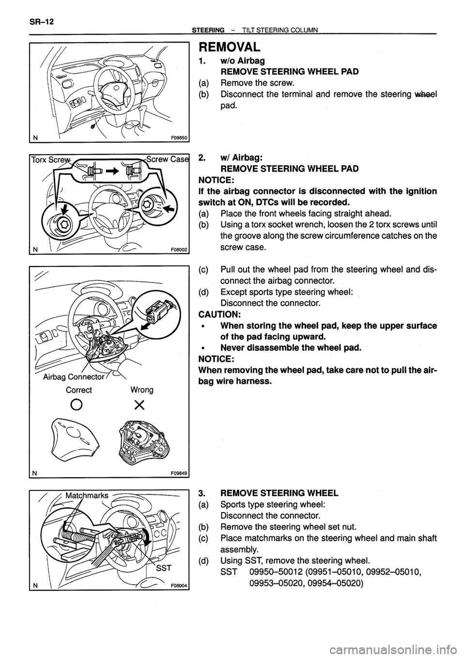 TOYOTA VERSO 1999  Repair Manual 