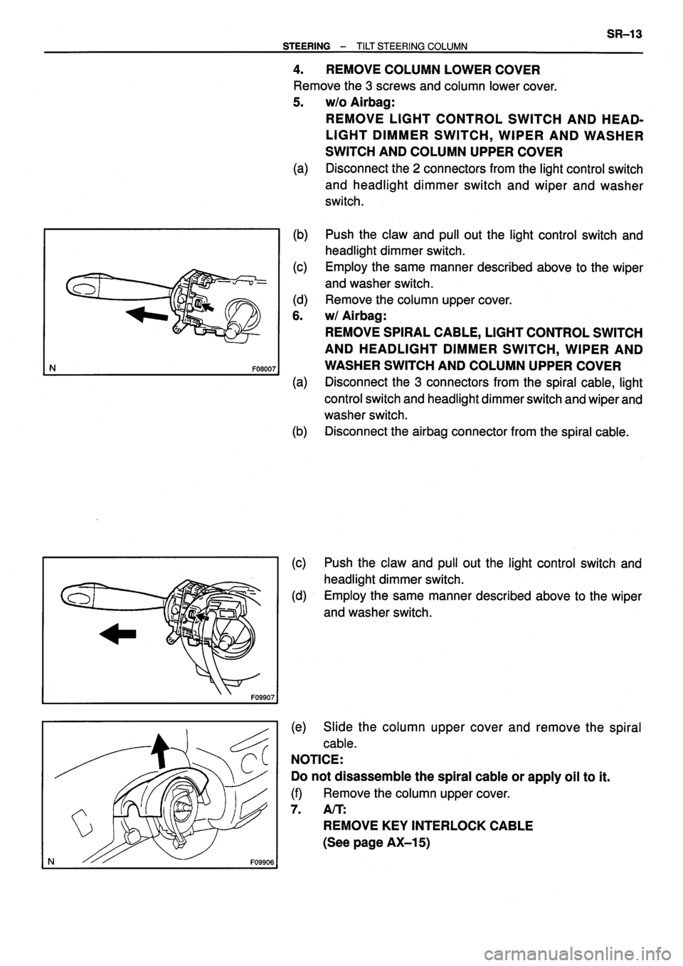 TOYOTA VERSO 1999  Repair Manual 