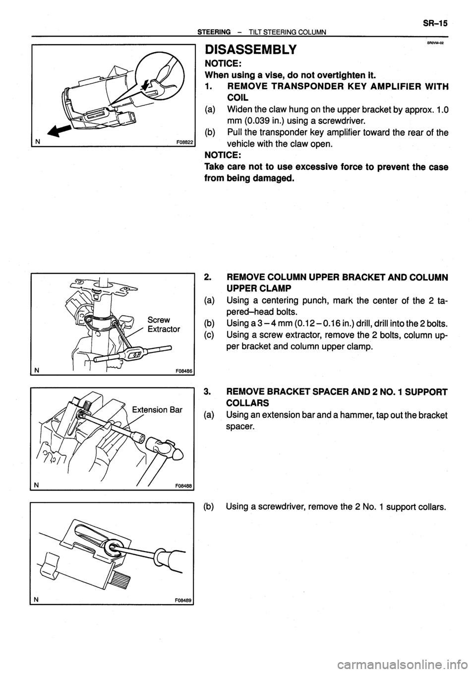 TOYOTA VERSO 1999  Repair Manual 