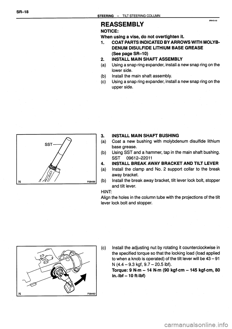 TOYOTA VERSO 1999  Repair Manual 