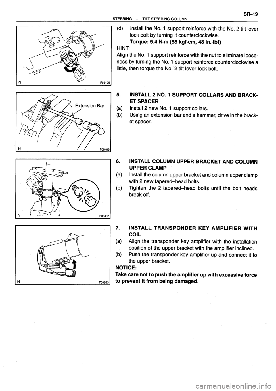 TOYOTA VERSO 1999  Repair Manual 