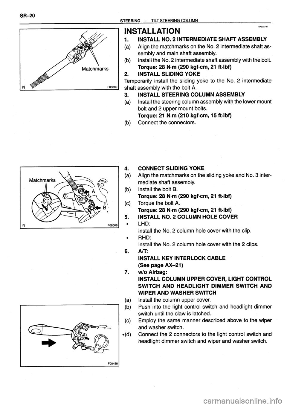 TOYOTA VERSO 1999  Repair Manual 