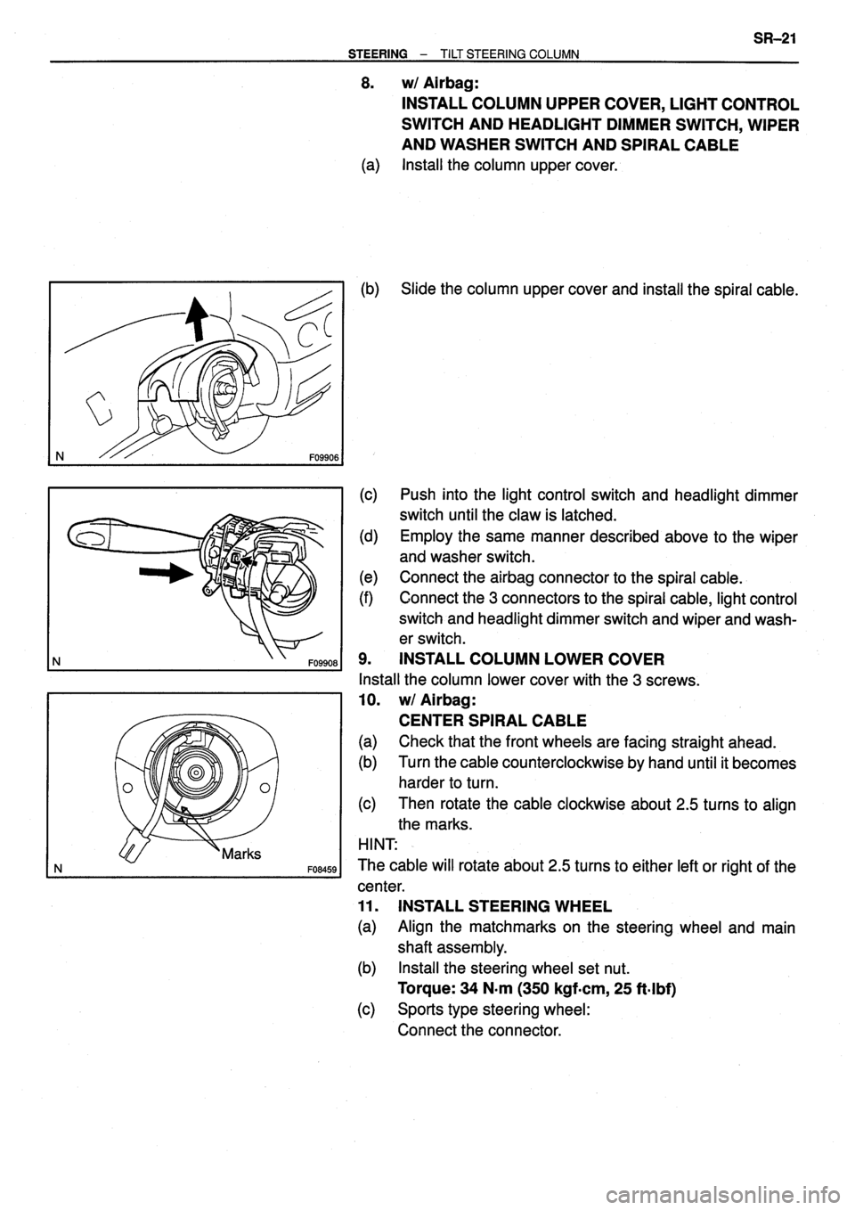 TOYOTA VERSO 1999  Repair Manual 