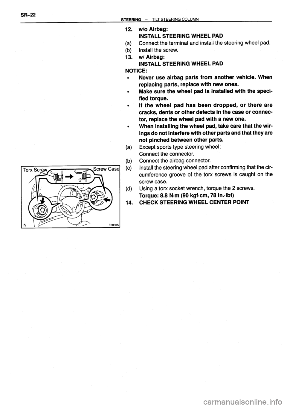 TOYOTA VERSO 1999  Repair Manual 