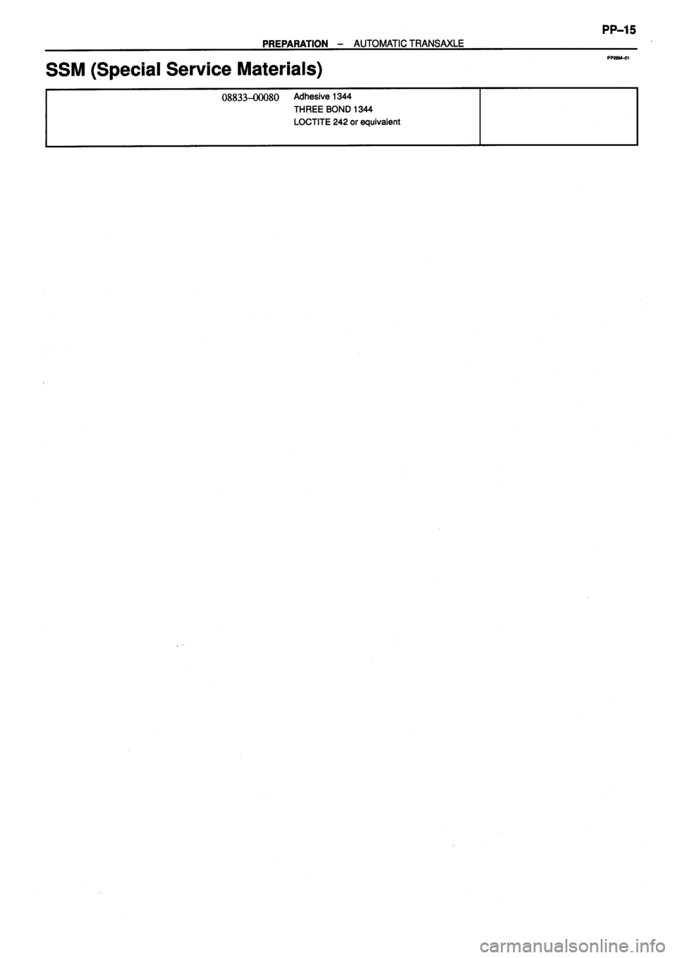 TOYOTA VERSO 1999  Repair Manual 
