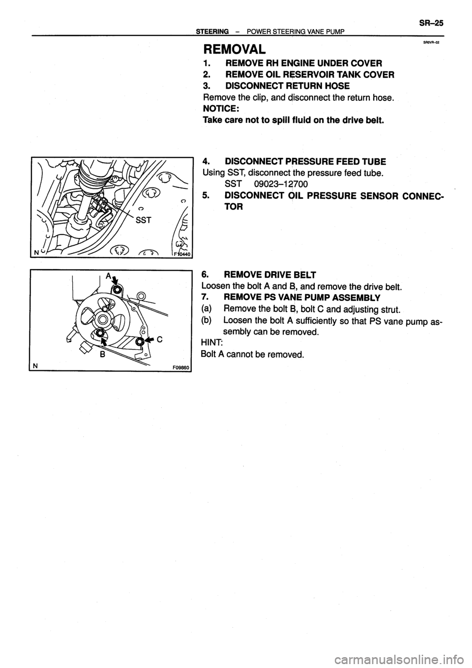 TOYOTA VERSO 1999  Repair Manual 