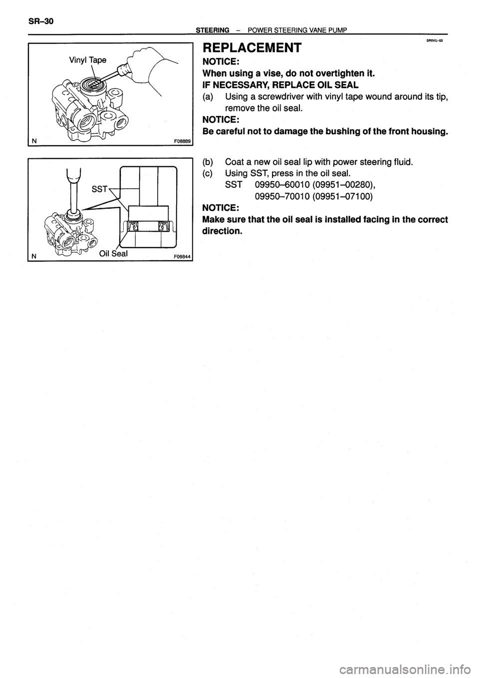 TOYOTA VERSO 1999  Repair Manual 