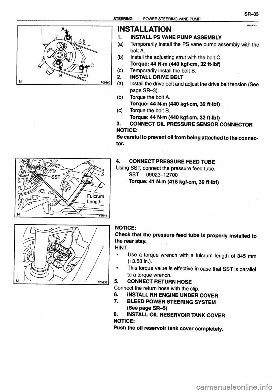 TOYOTA VERSO 1999  Repair Manual 