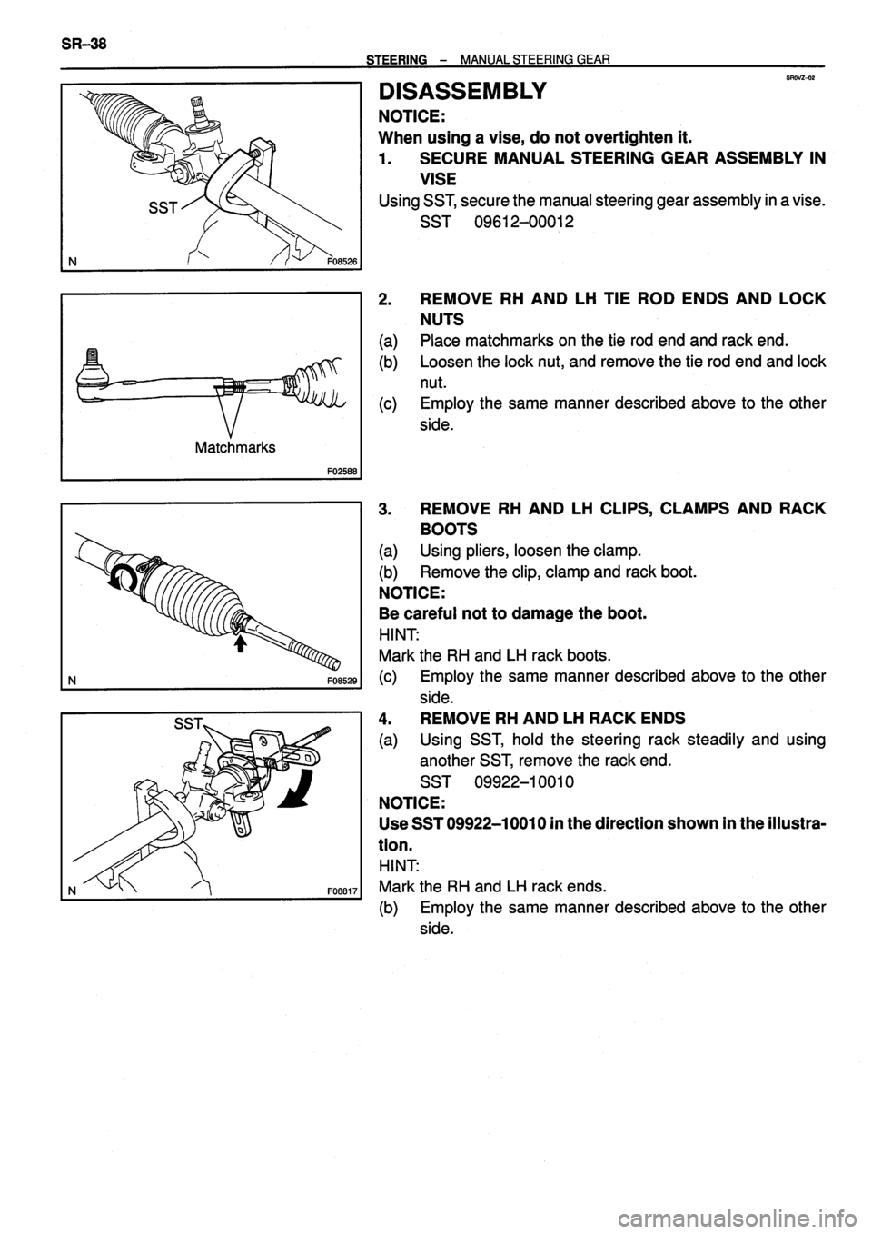 TOYOTA VERSO 1999  Repair Manual 