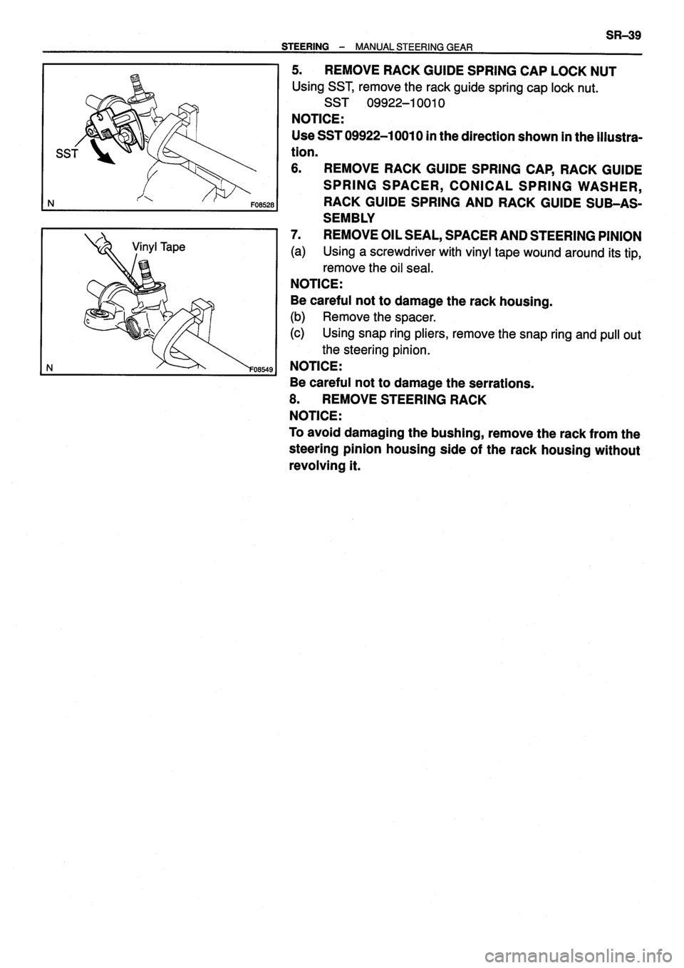 TOYOTA VERSO 1999  Repair Manual 