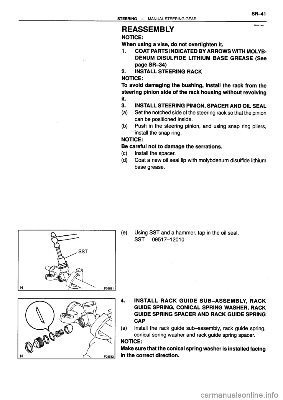 TOYOTA VERSO 1999  Repair Manual 