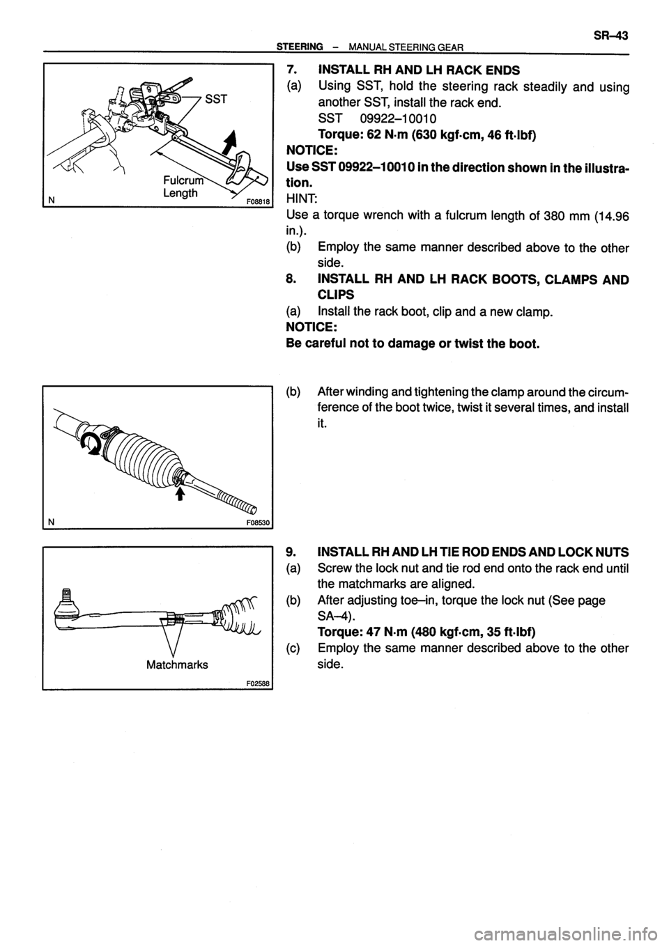 TOYOTA VERSO 1999  Repair Manual 