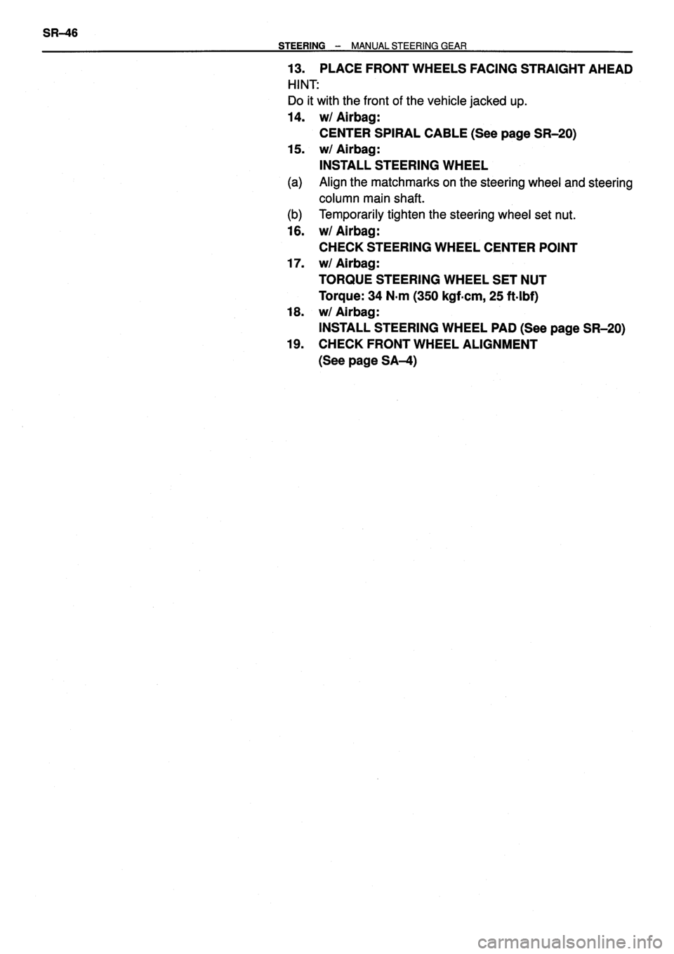 TOYOTA VERSO 1999  Repair Manual 