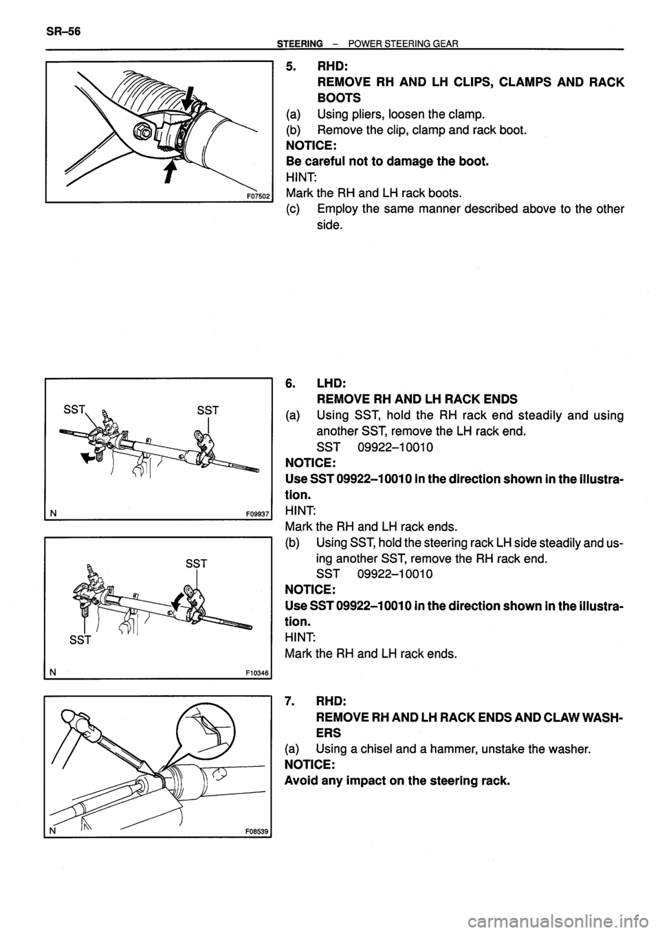 TOYOTA VERSO 1999  Repair Manual 