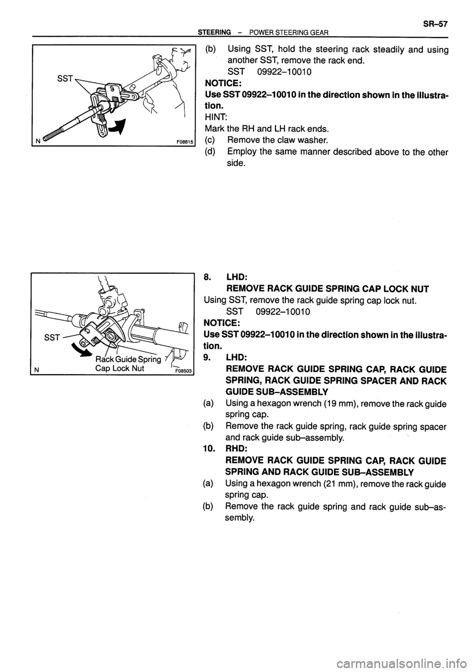 TOYOTA VERSO 1999  Repair Manual 