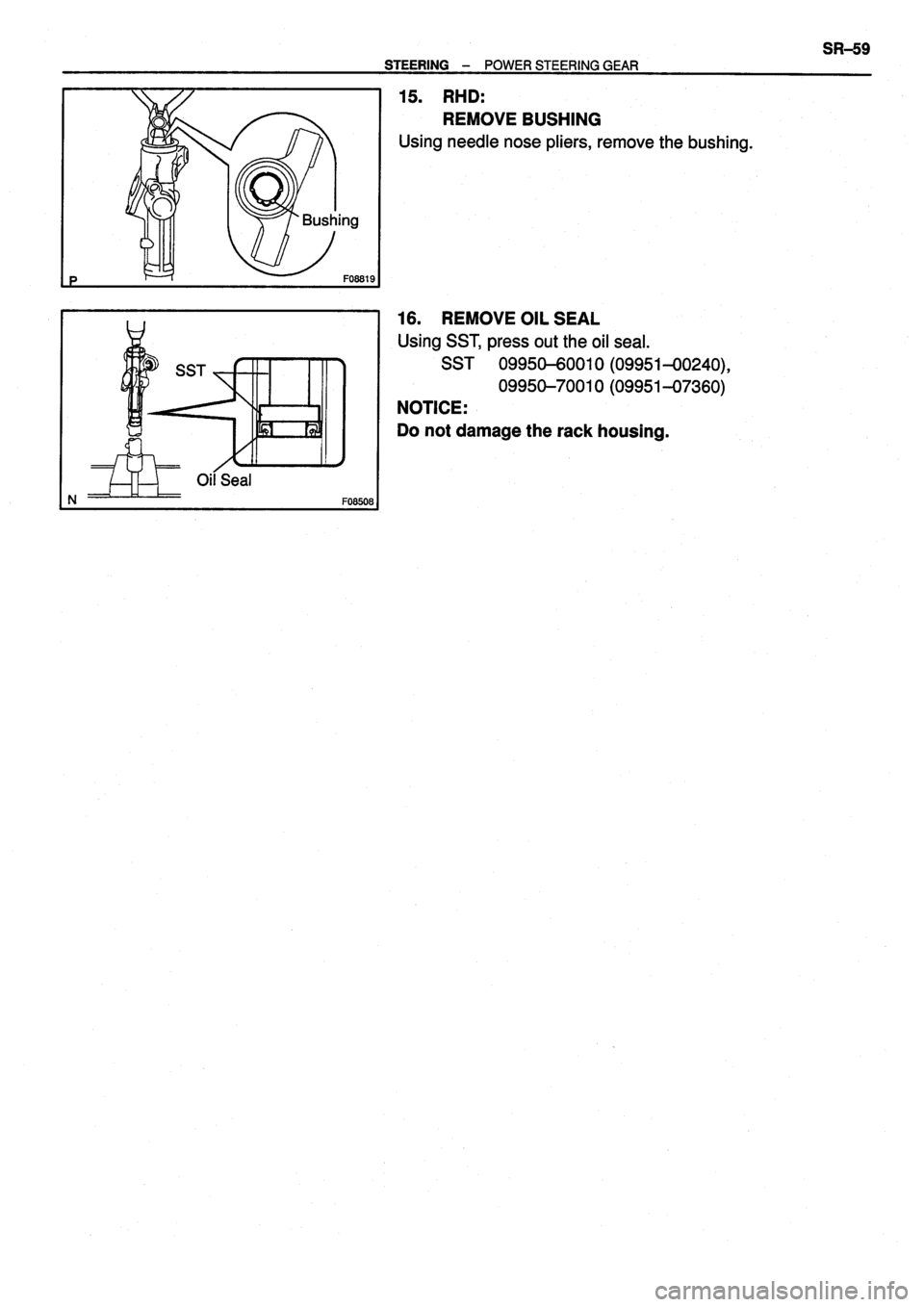 TOYOTA VERSO 1999  Repair Manual 