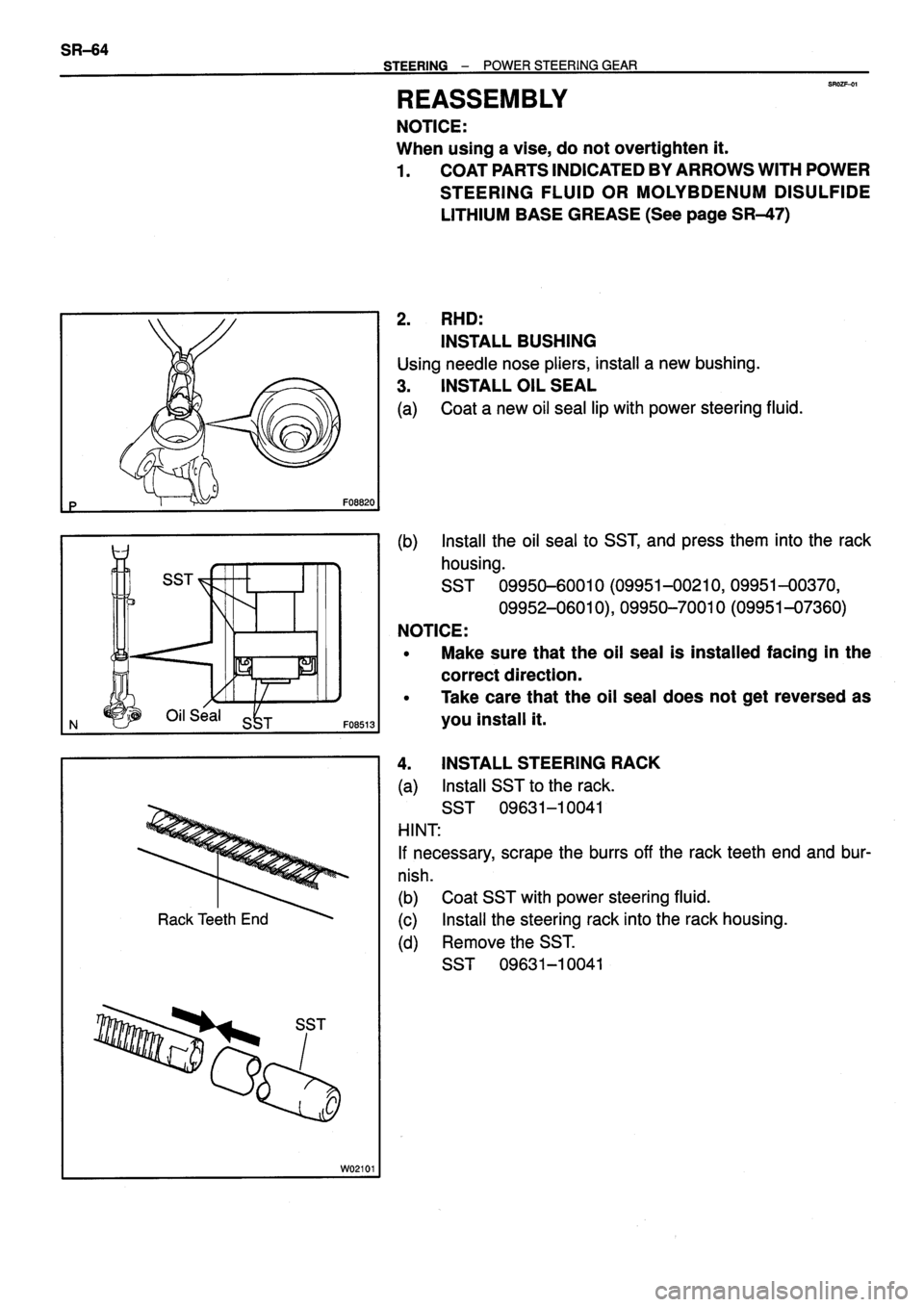 TOYOTA VERSO 1999  Repair Manual 